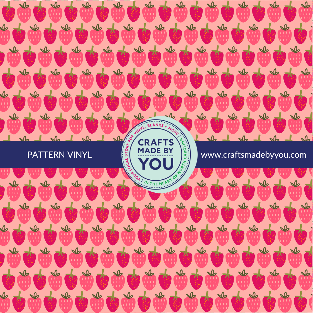 12" x 12" Pattern Adhesive Vinyl - Berry Berry