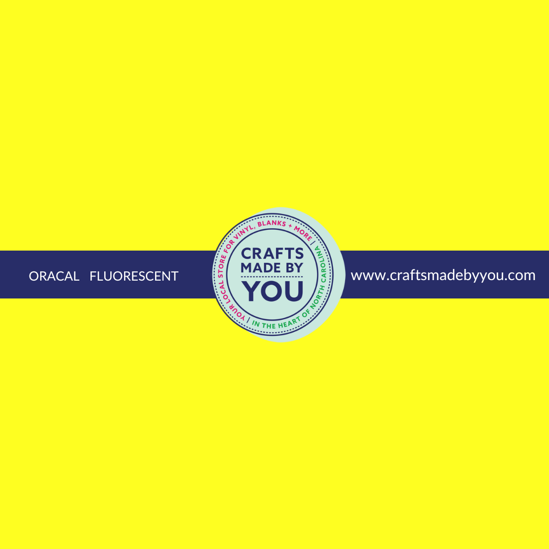 Oracal Fluorescent Adhesive Vinyl - Yellow