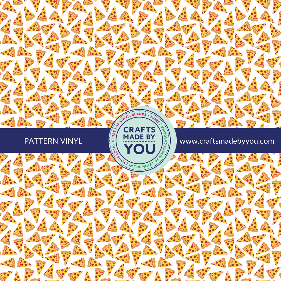 12" x 12" Pattern Adhesive Vinyl- Pizza Slices