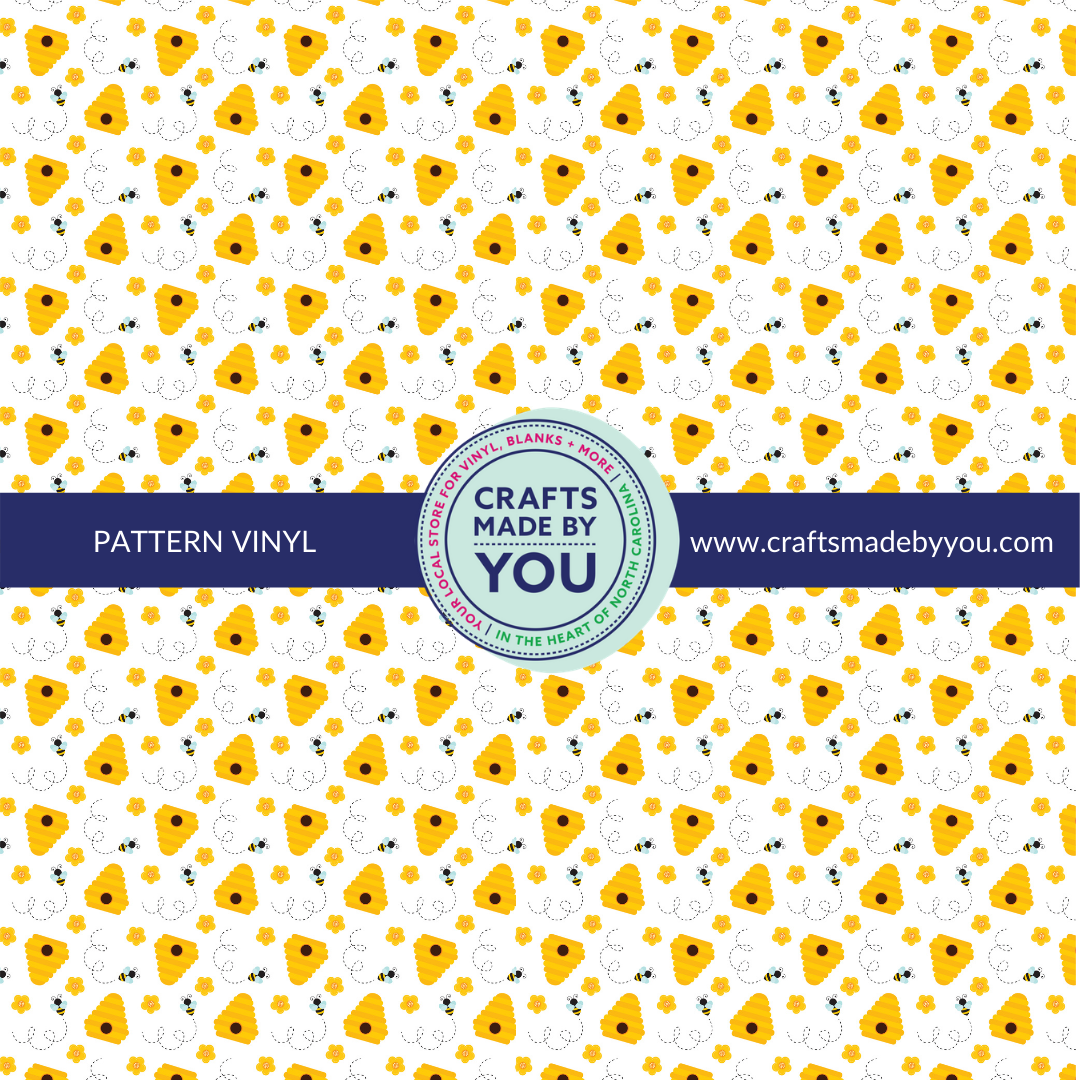 12" x 12" Heat Transfer Vinyl- Beehive