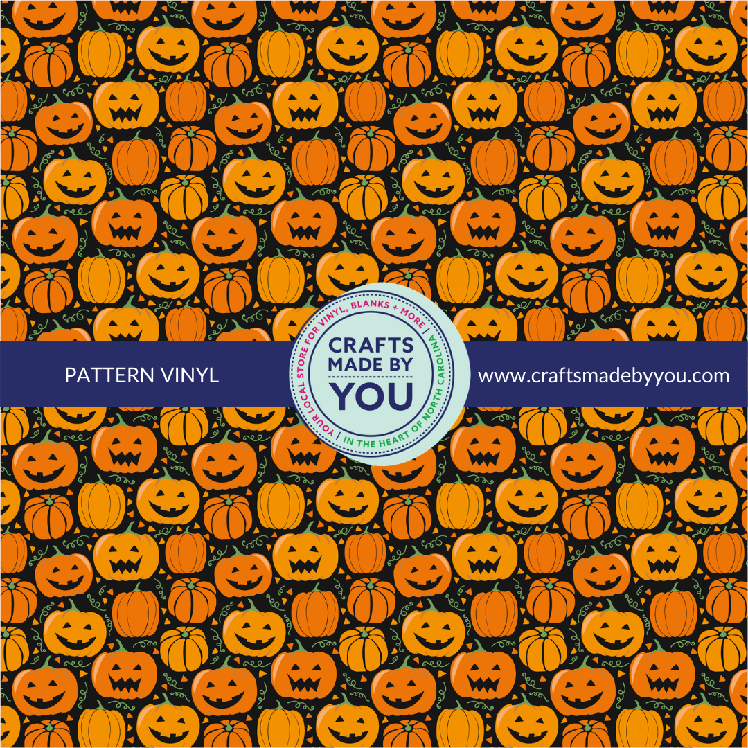 12" x 12" Heat Transfer Vinyl- Pumpkins & Jack-O-Lanterns