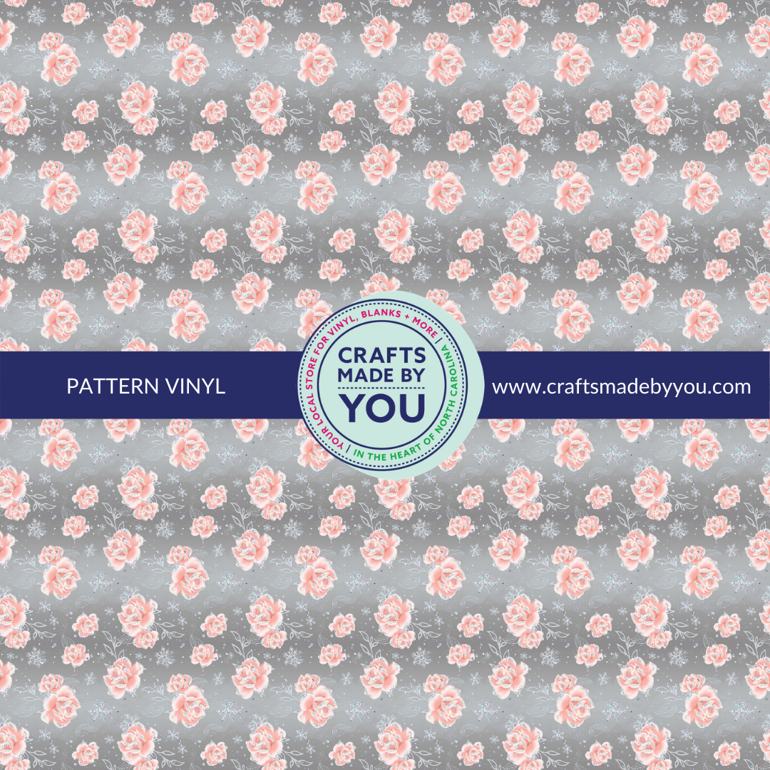 12" x 12" Pattern Adhesive Vinyl- Vintage Roses