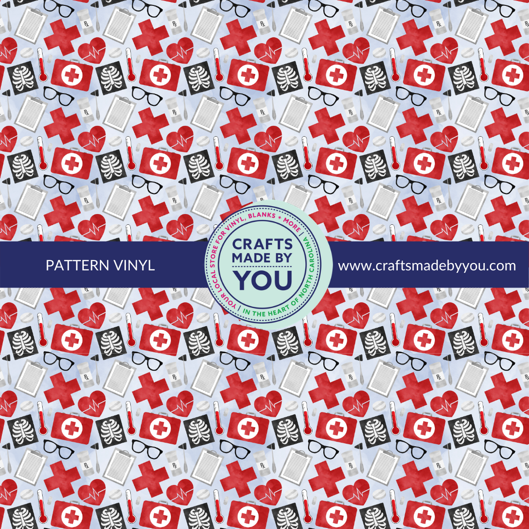 12" x 12" Pattern Adhesive Vinyl- Radiologist