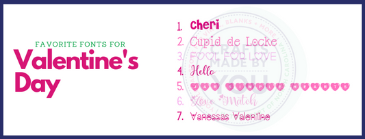 Favorite Fonts for Valentine's Day