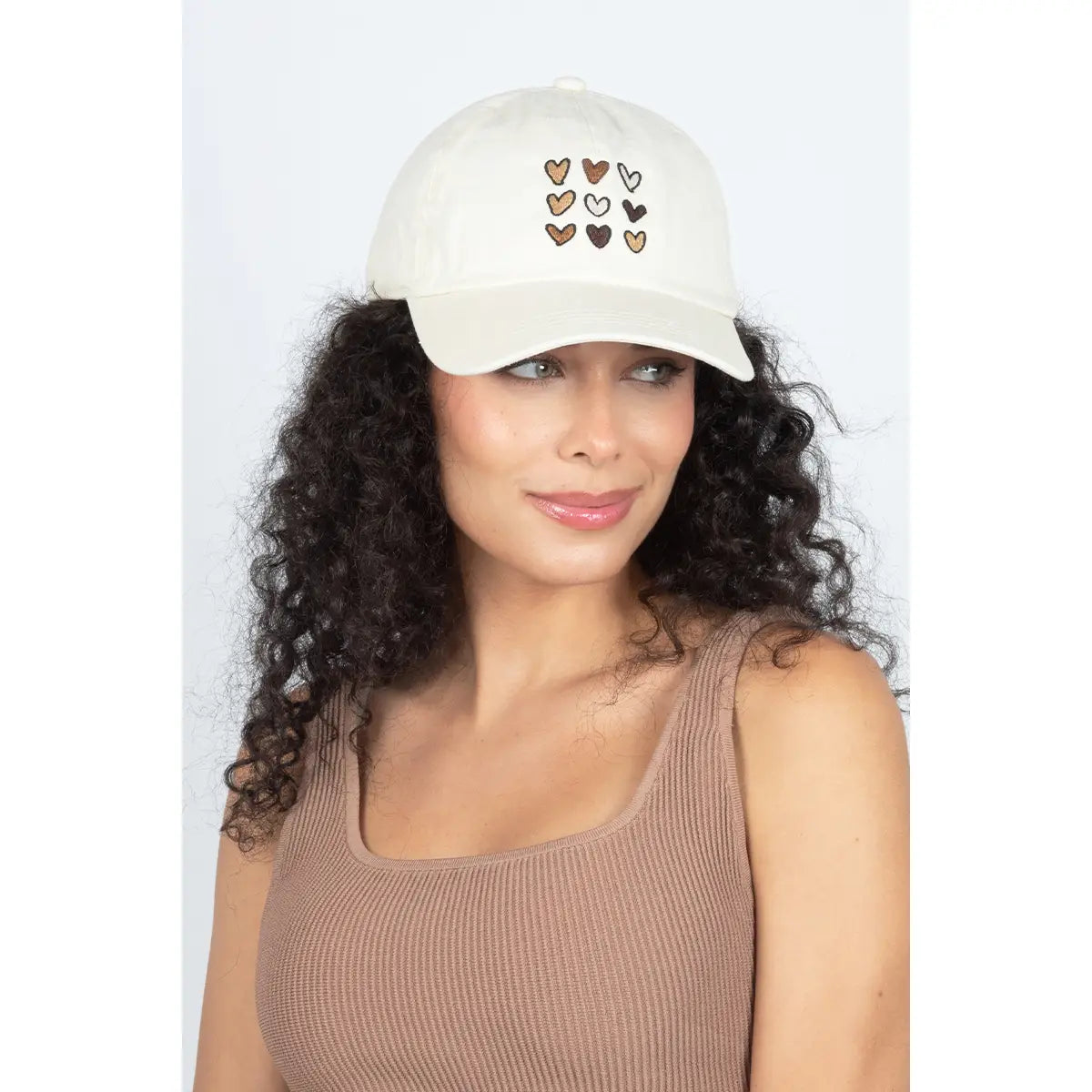 9 Heart Embroitered Baseball Hat