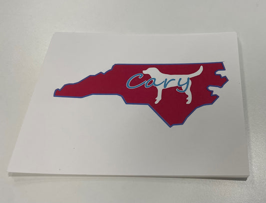 Cary Dog state Postcard