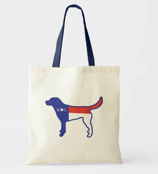 North Carolina Dog Tote Bag
