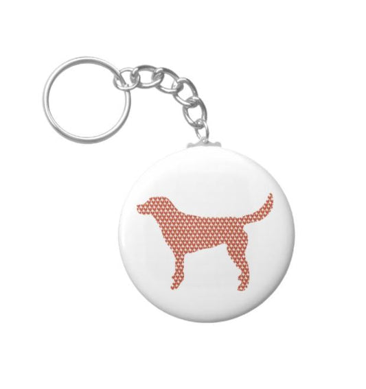 Heart Dog Keychain
