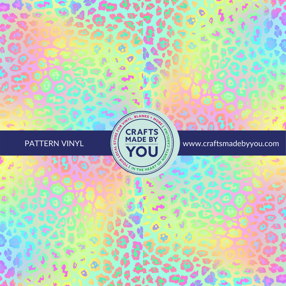 12" x 12" Heat Transfer Vinyl- Pastel Animal Print 2