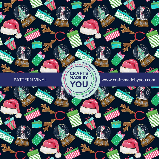 12" x 12" Pattern Adhesive Vinyl- My Favorite Christmas Things