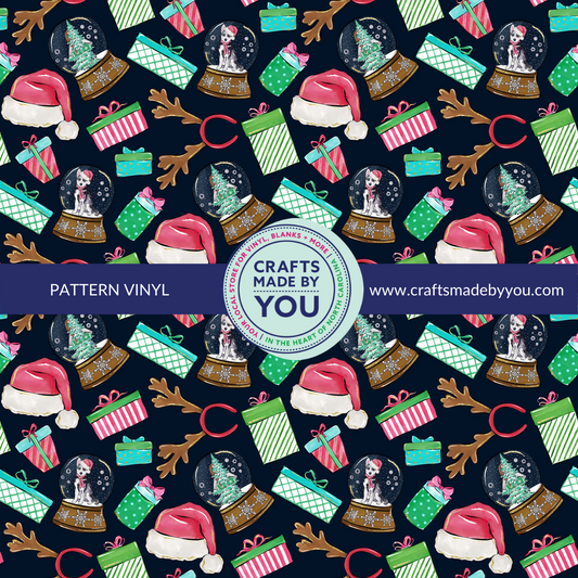 12" x 12" Pattern Heat Transfer Vinyl- 12" x 12" Pattern Adhesive Vinyl- My Favorite Christmas Things