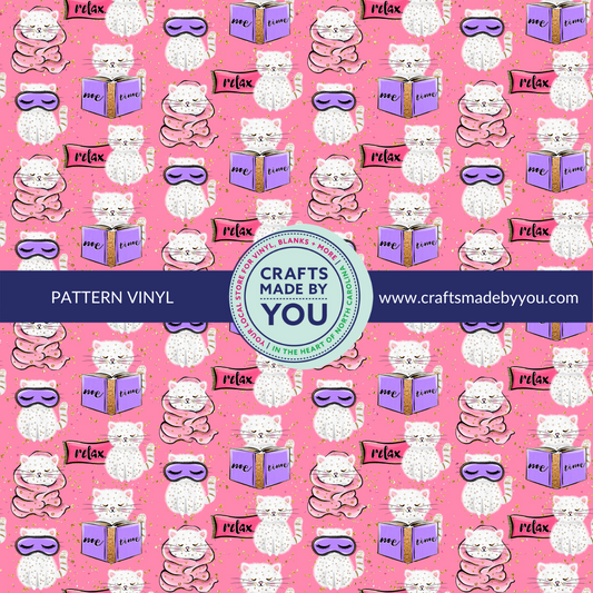 12" x 12" Pattern Heat Transfer Vinyl- Spa Cats