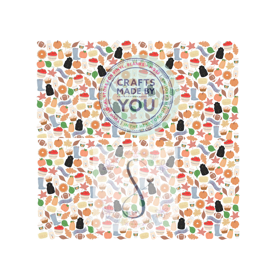 All Things Fall Pattern Vinyl