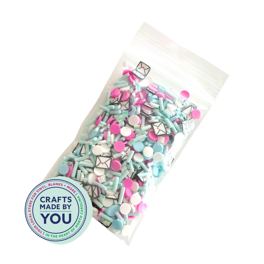 Love Note Polymer Clay Slices - 15g. Bag