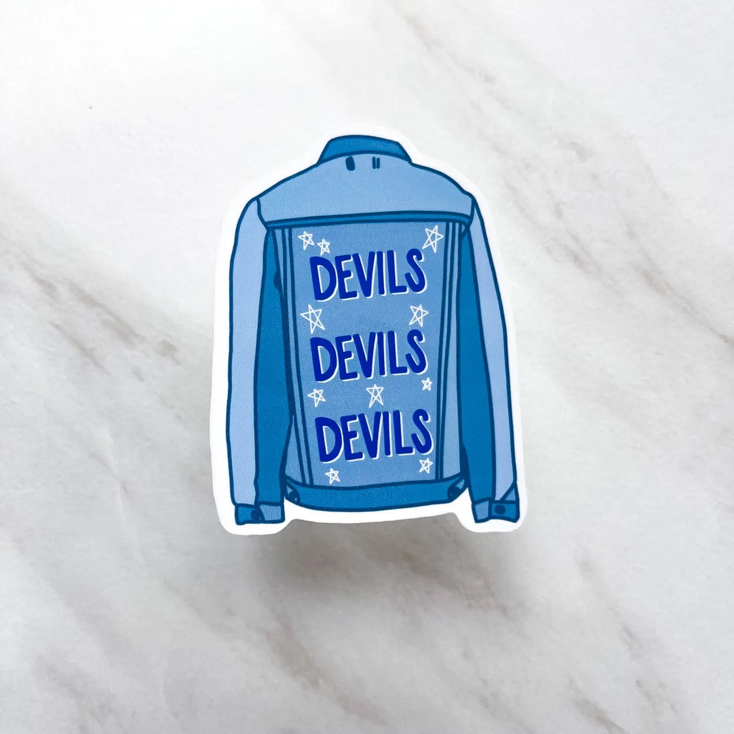 Devils Denim Jacket Sticker