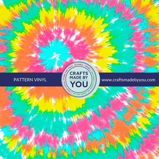12" x 12" Pattern Heat Transfer Vinyl- Tie Dye