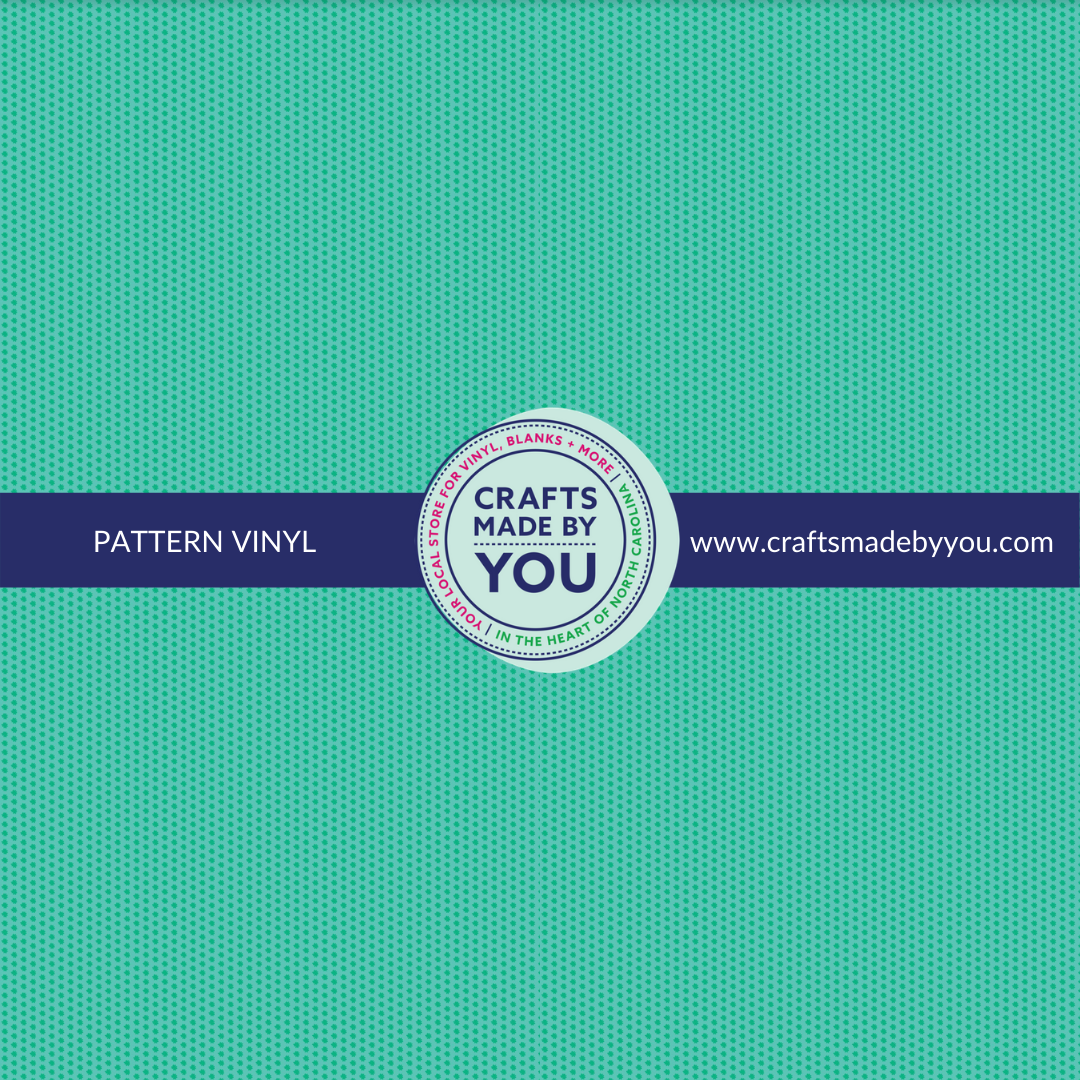 12" x 12" Heat Transfer Vinyl- Teal on Teal Tiny Dots