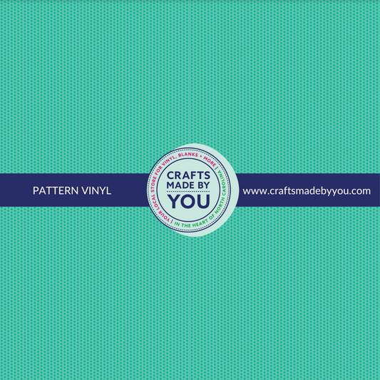 12" x 12" Heat Transfer Vinyl- Teal on Teal Tiny Dots