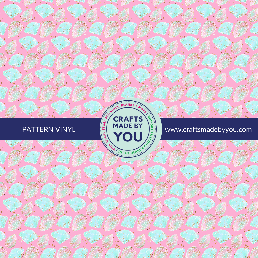 12" x 12" Heat Transfer Vinyl- Diamonds & Gems