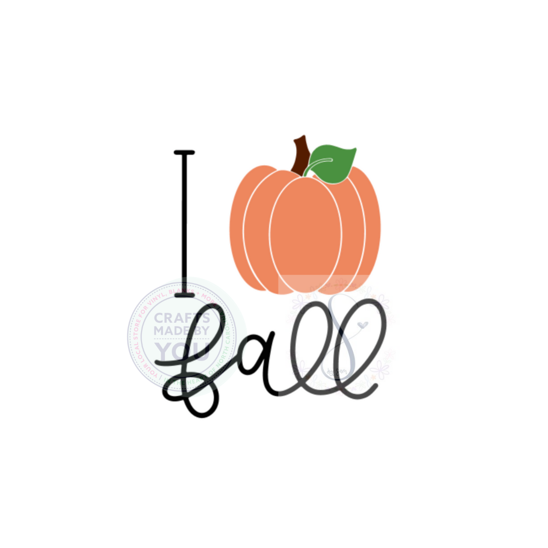 I Love Fall SVG
