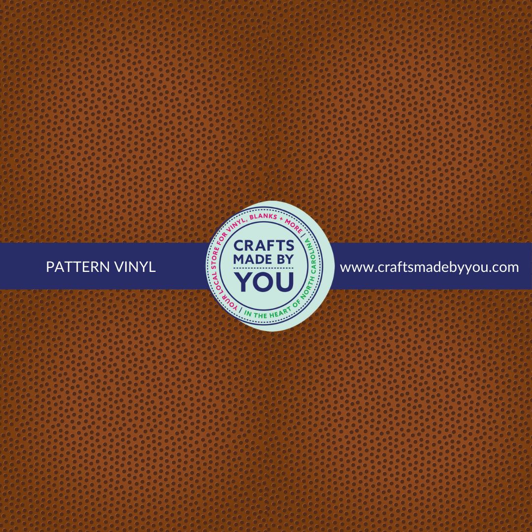 12" x 12" Heat Transfer Vinyl- Football Leather