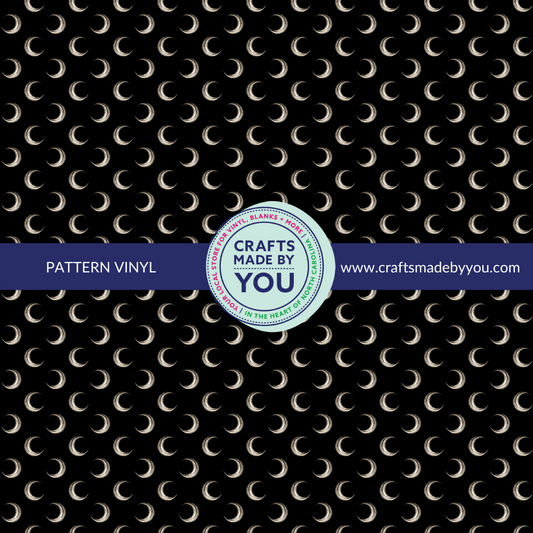 12" x 12" Pattern Heat Transfer Vinyl- Crescent Moons