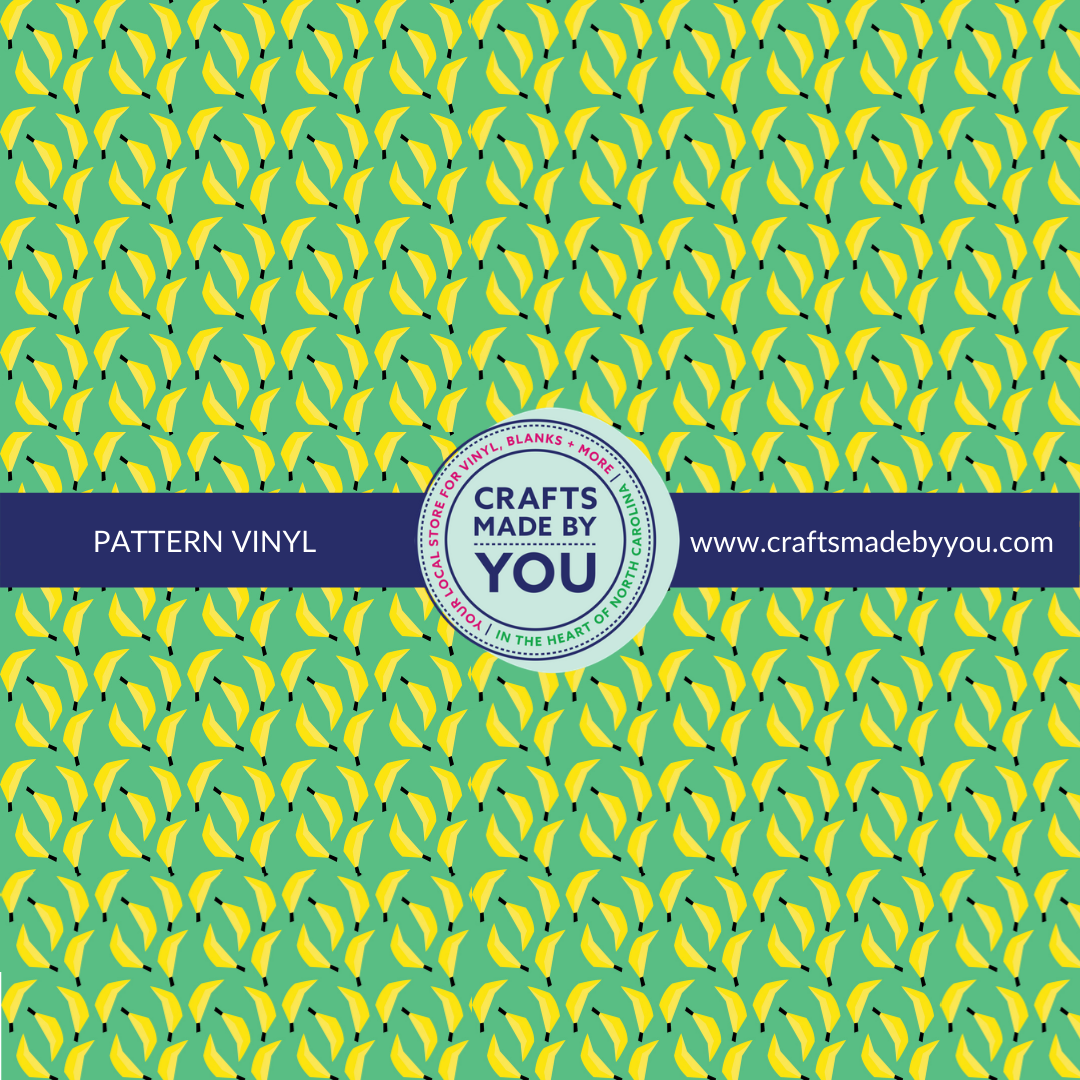 12" x 12" Pattern Adhesive Vinyl- Going Bananas