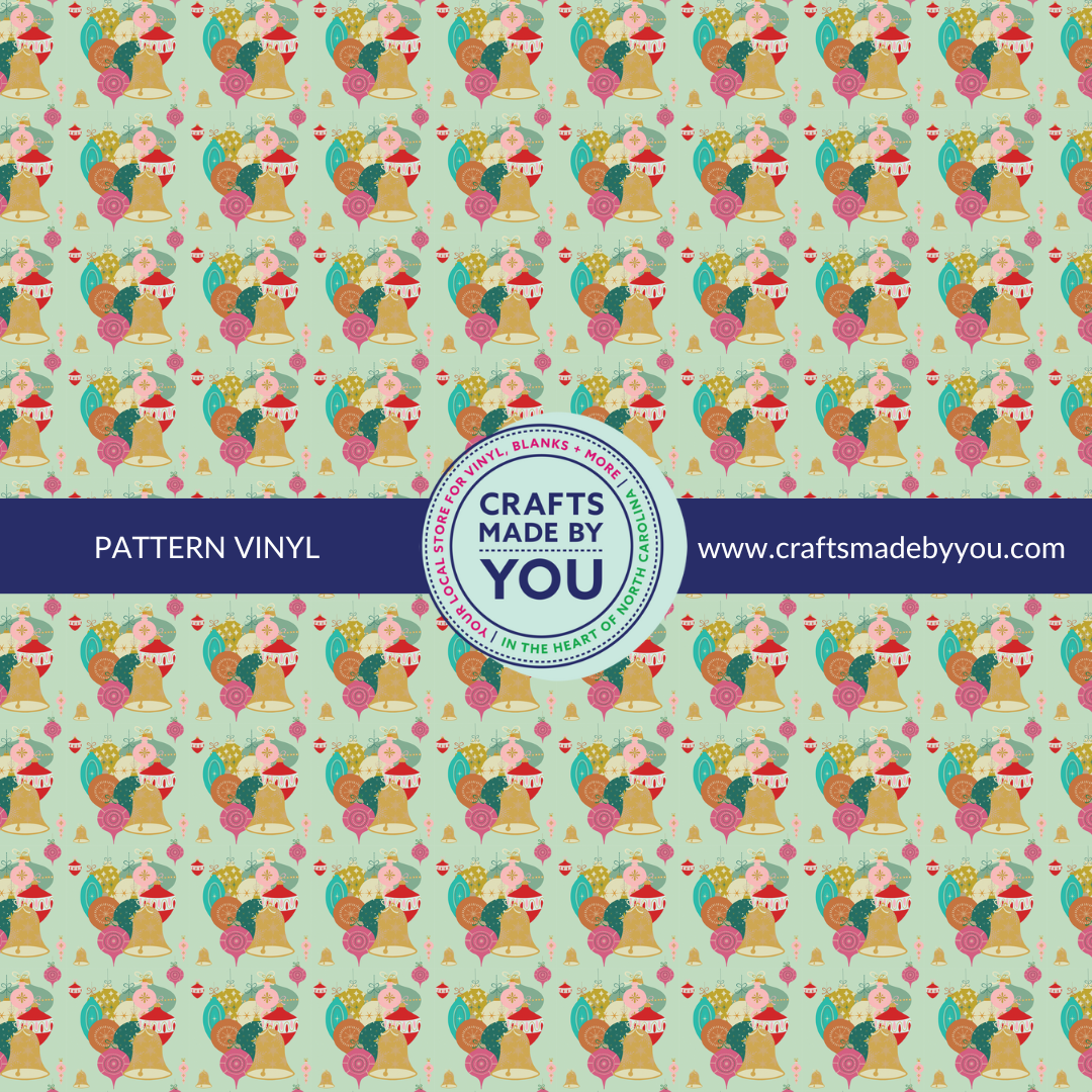 12" x 12" Pattern Adhesive Vinyl- COADS Retro Ornament