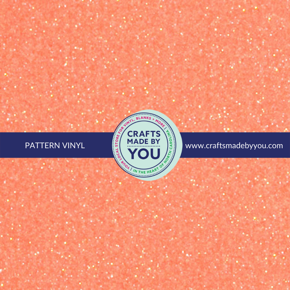 Siser Glitter HTV Sheet - Neon Orange