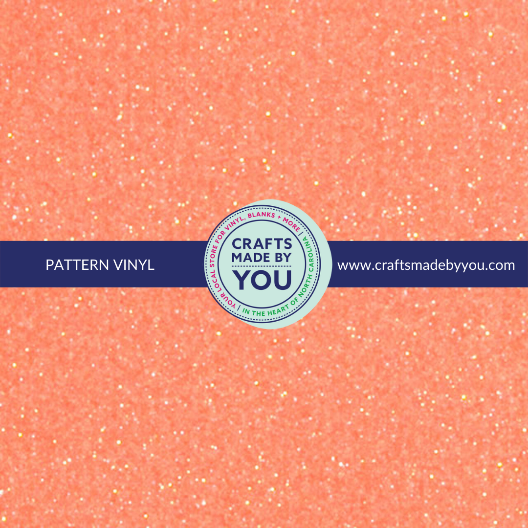 Siser Glitter HTV Sheet - Neon Orange
