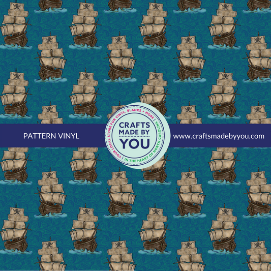12" x 12" Pattern Adhesive Vinyl - Ahoy there!