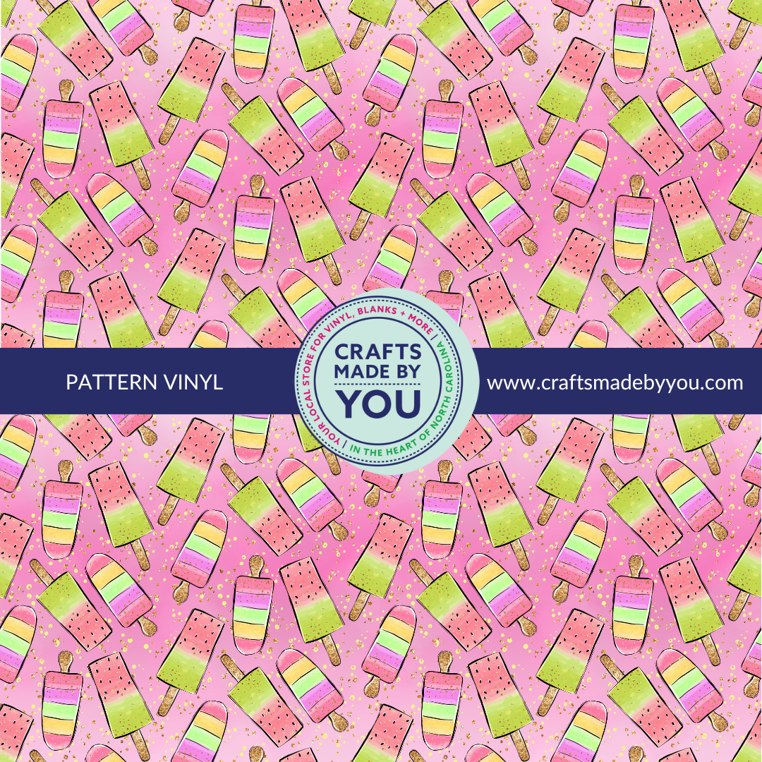 12" x 12" Pattern Adhesive Vinyl- Just Chillin