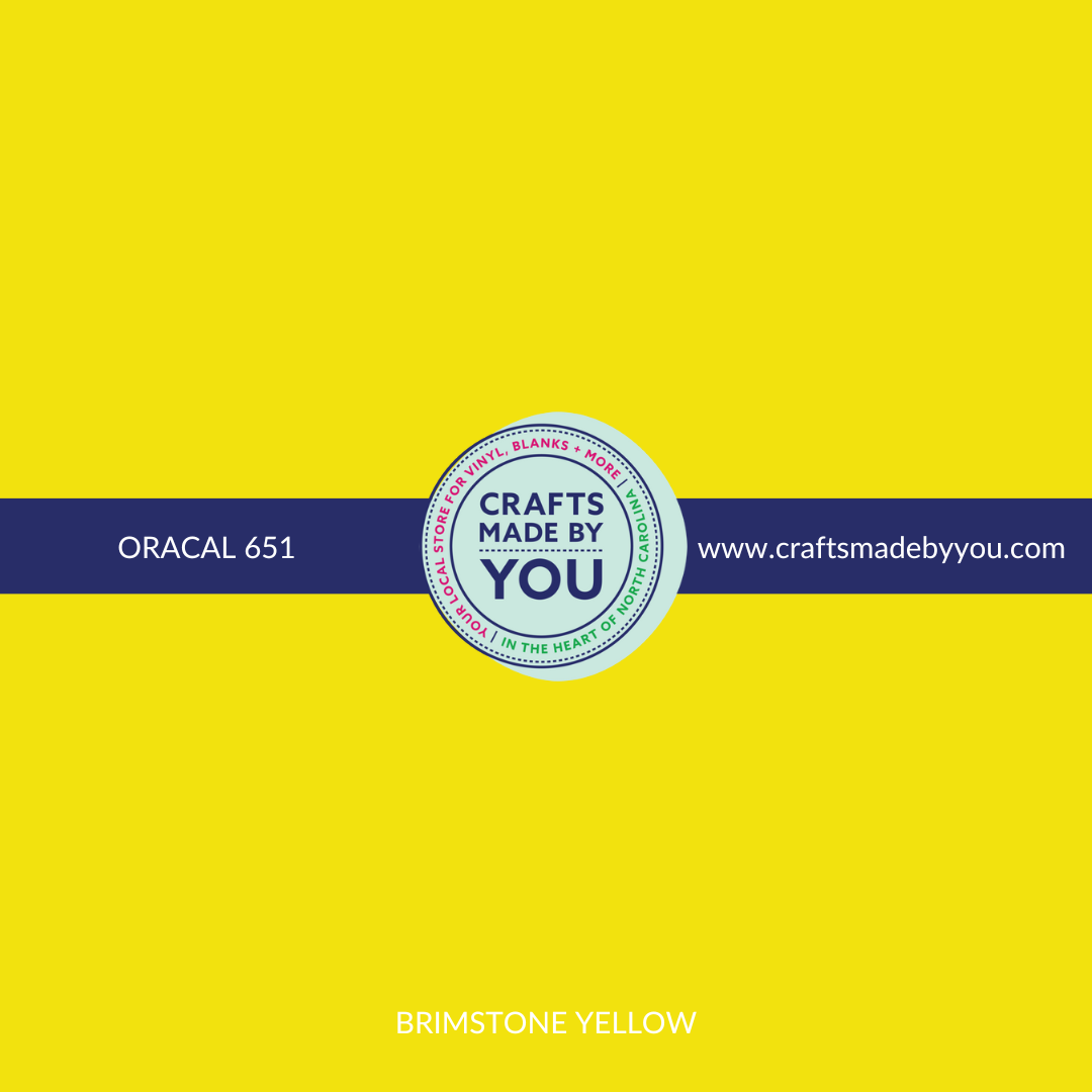 Oracal 651 - Brimstone Yellow