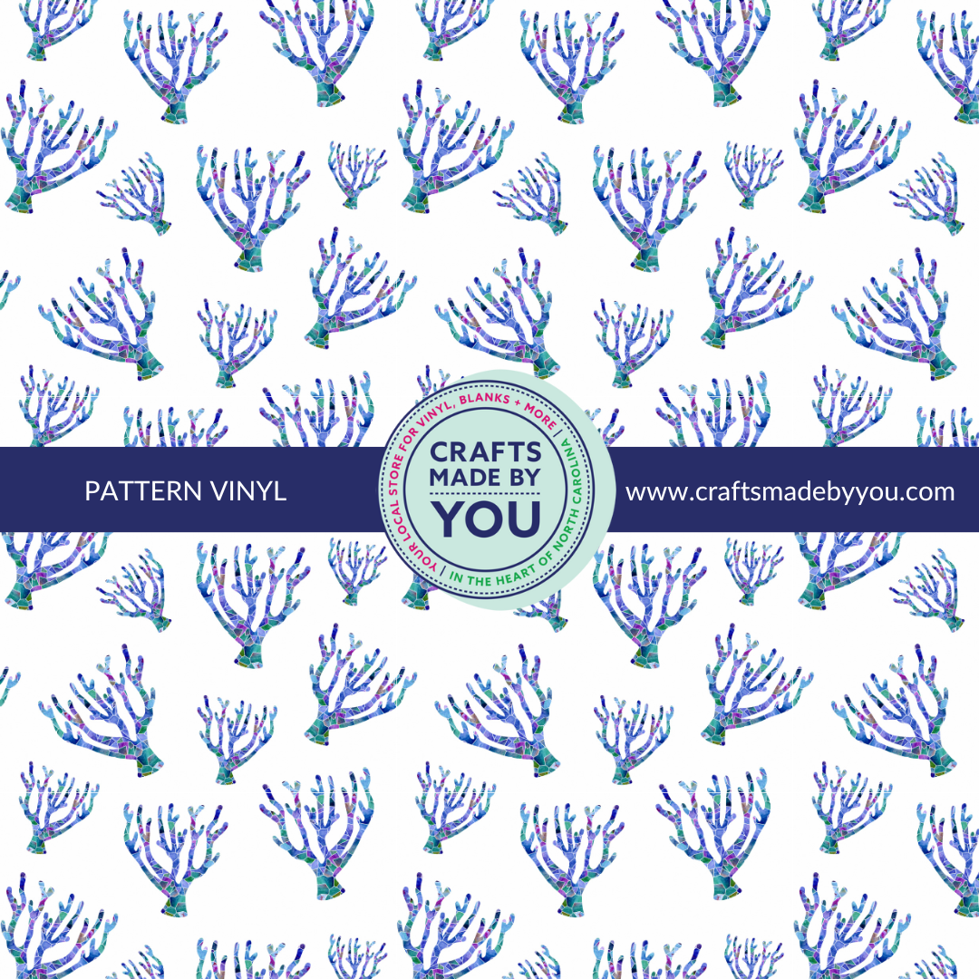 12" x 12" Heat Transfer Vinyl- Mosaic Coral