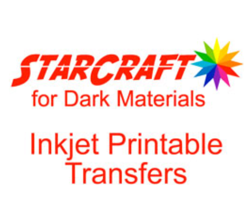 StarCraft Inkjet Printable Heat Transfers for Dark Materials 10-Pack