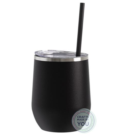 Matte Black Bev Steel Tumbler Crafts Made by You