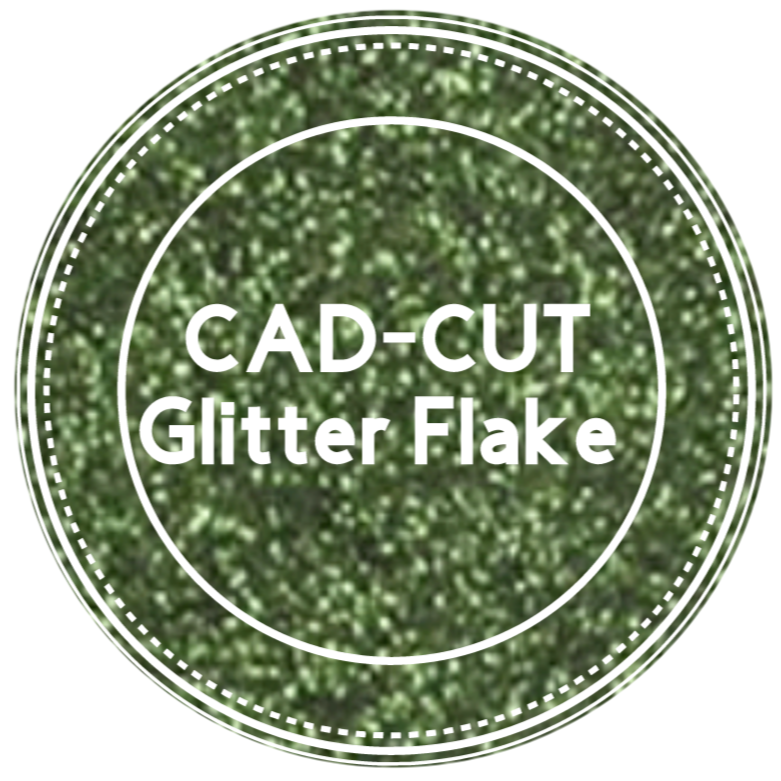 CAD-CUT® Glitter Flake™ Heat Transfer Vinyl- Dark Green