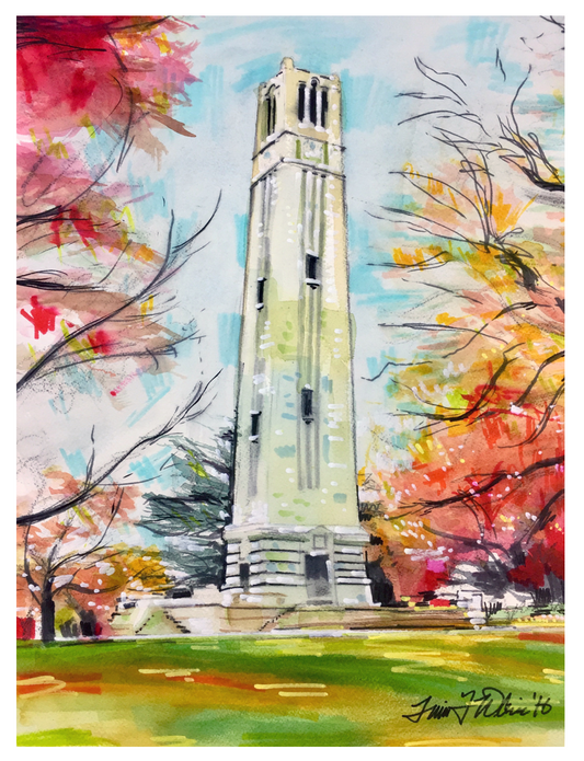 North Carolina State University - Bell Tower Card