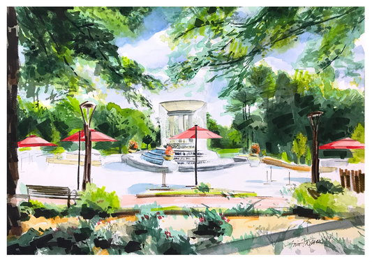 Cary, North Carolina Fountain Card