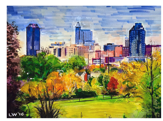 Downtown Raleigh, North Carolina Card
