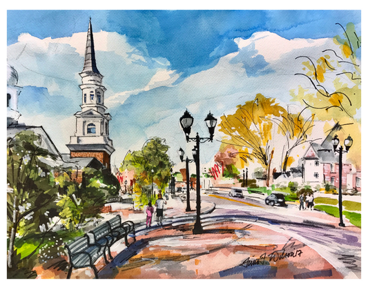 Academy Street Cary, North Carolina Card