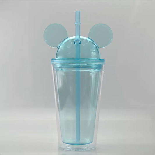 Mouse Ear Acrylic Tumbler: Blue