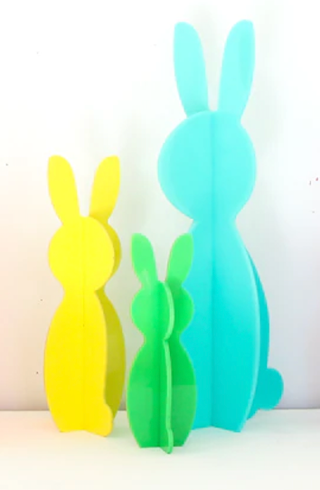 Acrylic Bunny Decoration