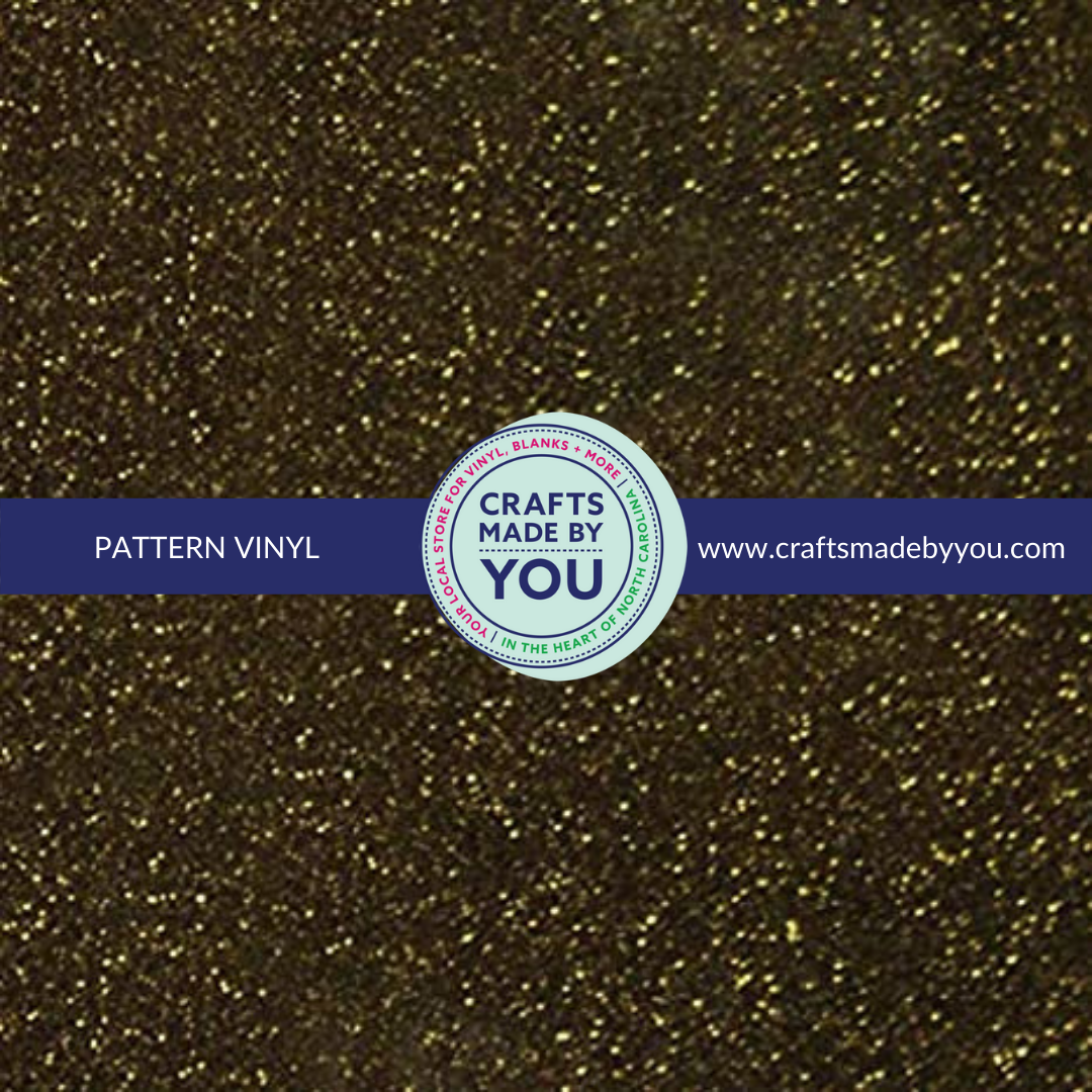 Siser Glitter HTV Sheet - Black Gold