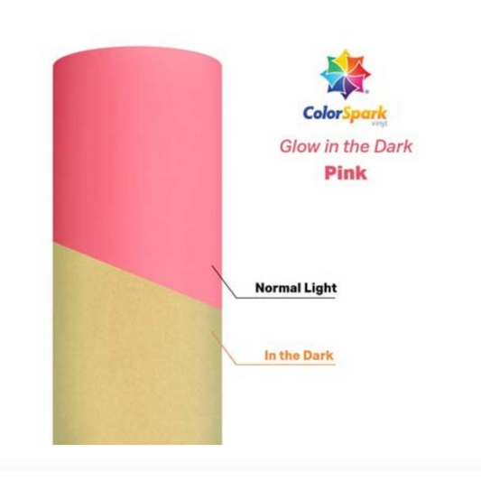 Pink Glow-in-the-Dark Adhesive