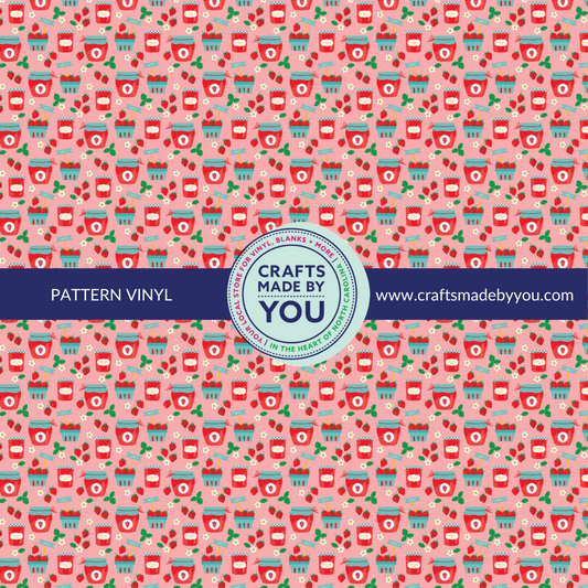 12" x 12" Heat Transfer Vinyl- Strawberry Jam