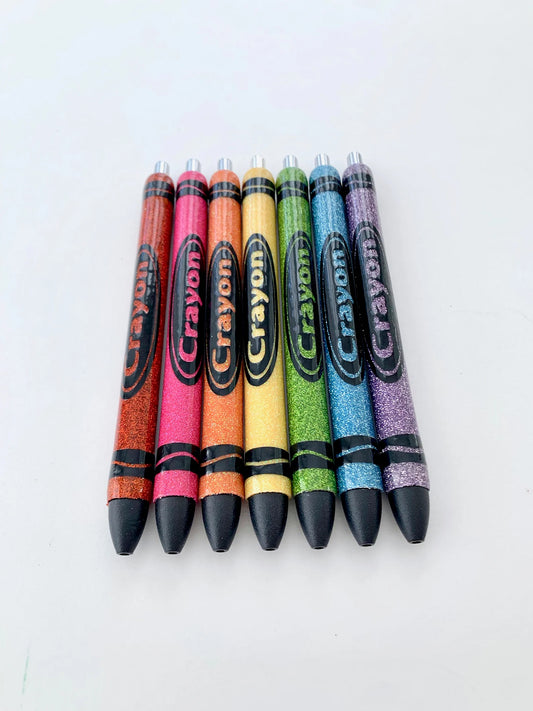 Crayon Glitter Pens