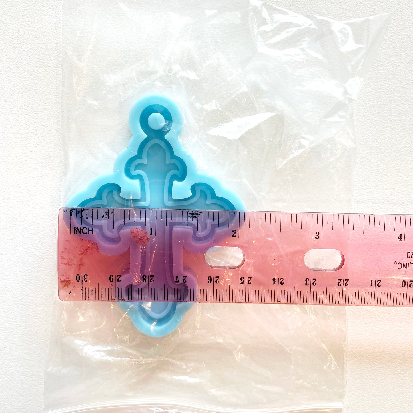 Silicone Mold: Cross Keychain