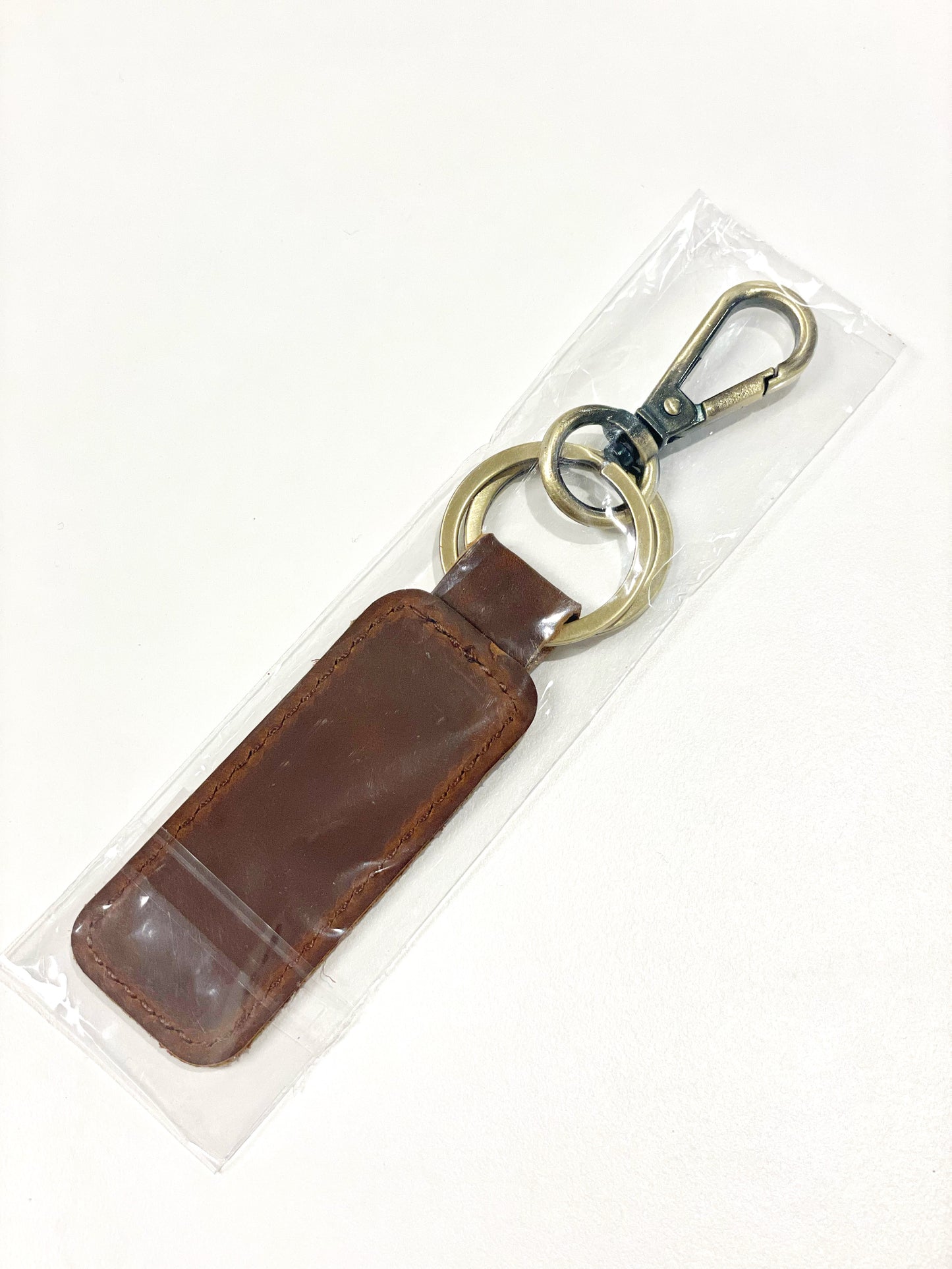 Leather Key Fob - Caramel