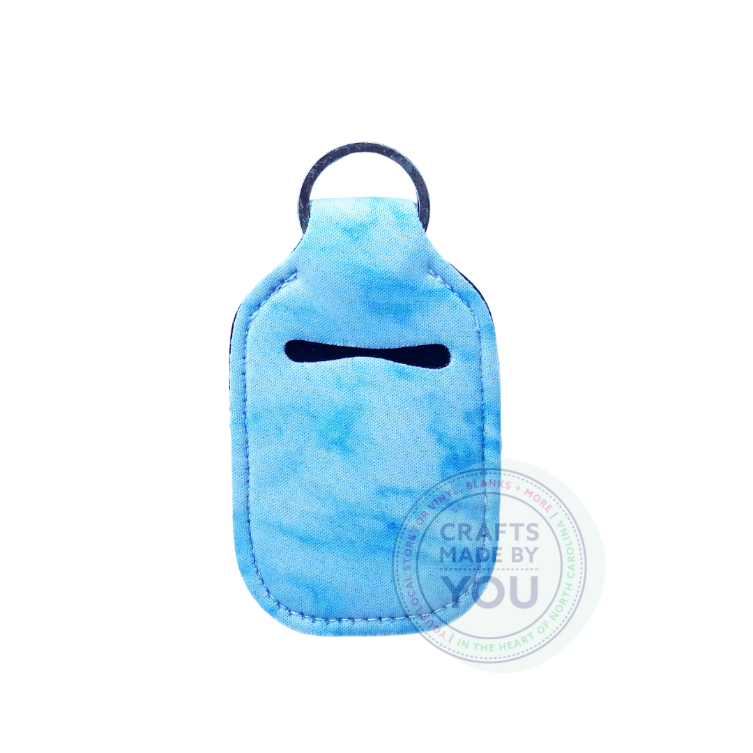 Hand Sanitizer Holder- Blue Watercolor